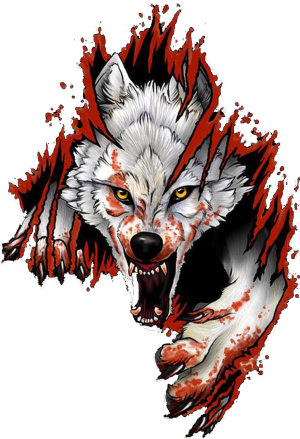 Team logo with a white wolf – Toronto Sportswear client